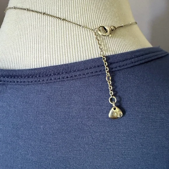 Fossil Tree of Life, necklace, Silver tone - Picture 4 of 6